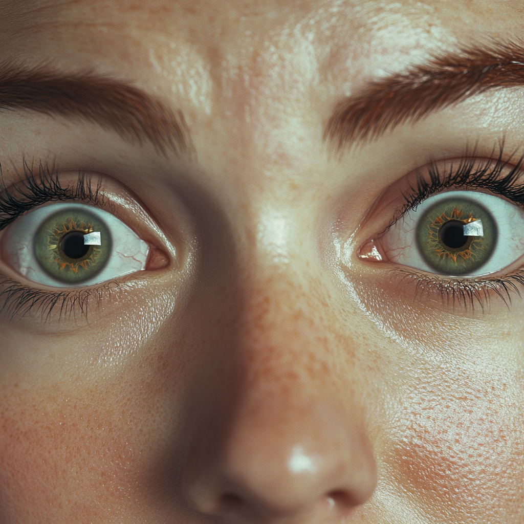 A close-up shot of a woman's face | Source: Midjourney