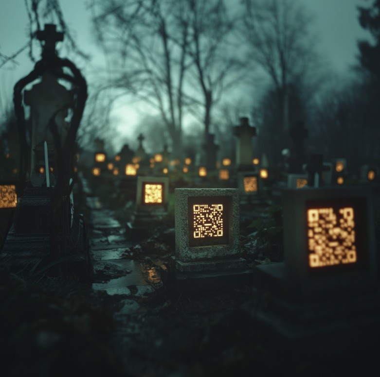 Cemetery QR code©️ AI